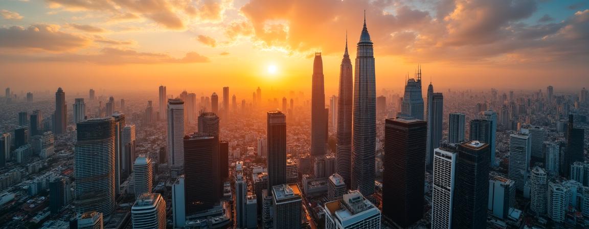 วิวพาโนรามาของกรุงเทพฯจากสำนักงานที่ปรึกษา