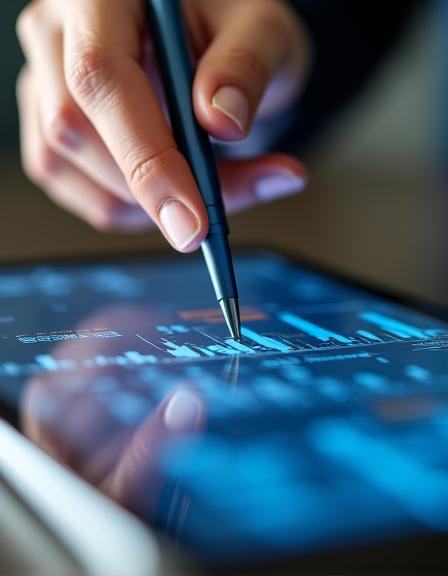 ที่ปรึกษากำลังวิเคราะห์แผนภูมิธุรกิจ